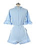 Sandro 100% Cotton Blue Romper Size Med (2) - photo 2