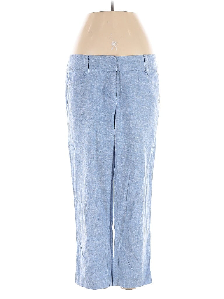 Pre-owned 7th Avenue Design Studio New York & Company Linen Pants In Blue