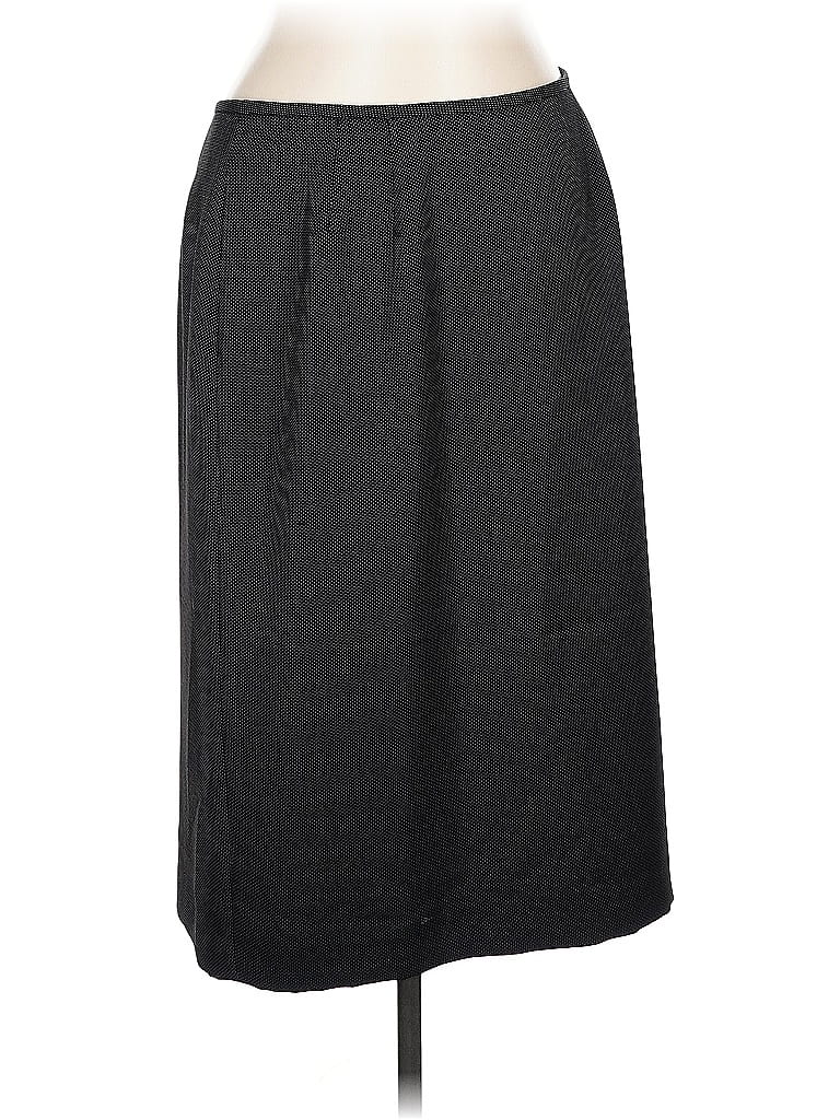 Pre-owned Kasper Formal Skirt In Black