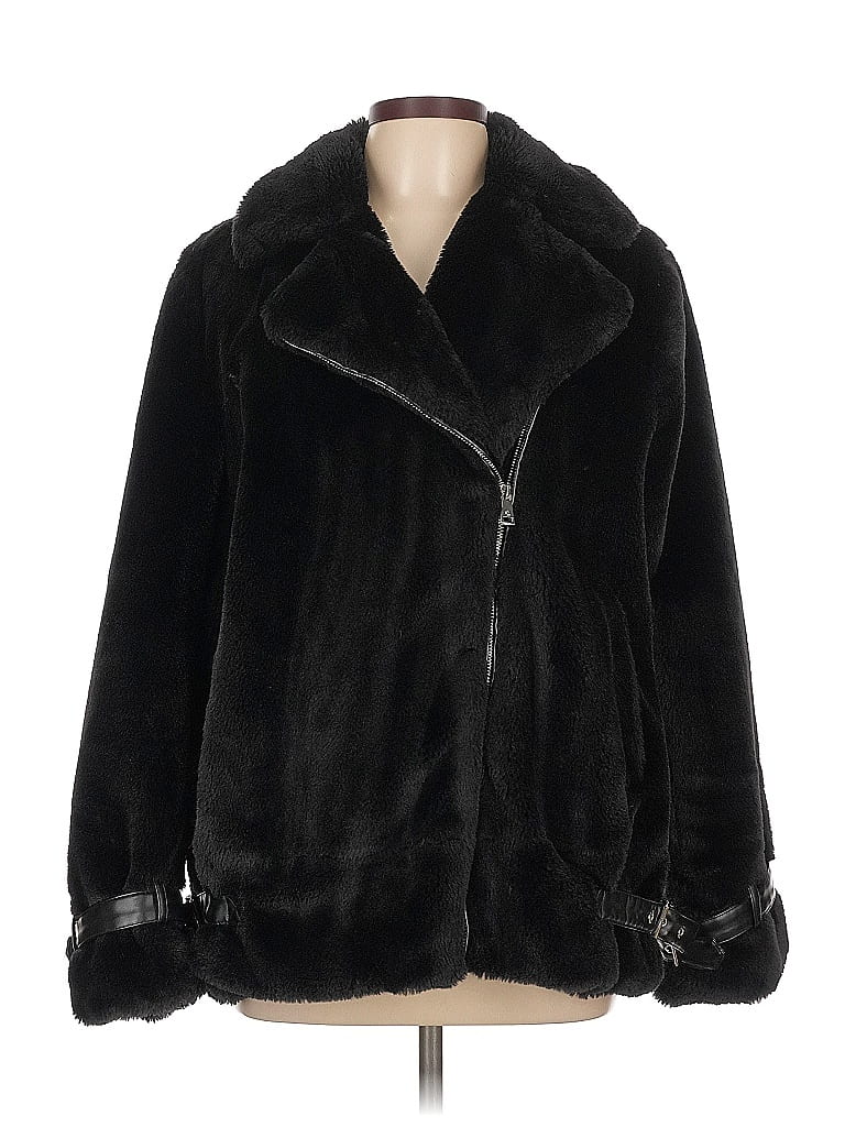 Ralph Lauren Black Faux Fur Vest - Size XL