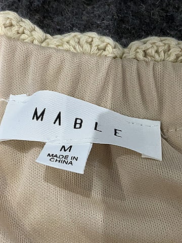 Mable 100% Acrylic Gold Casual Skirt Size M