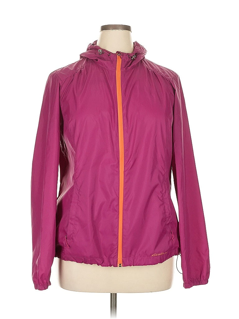 Veste EDDIE BAUER femme M noire coupe vent légère à capuche neuve