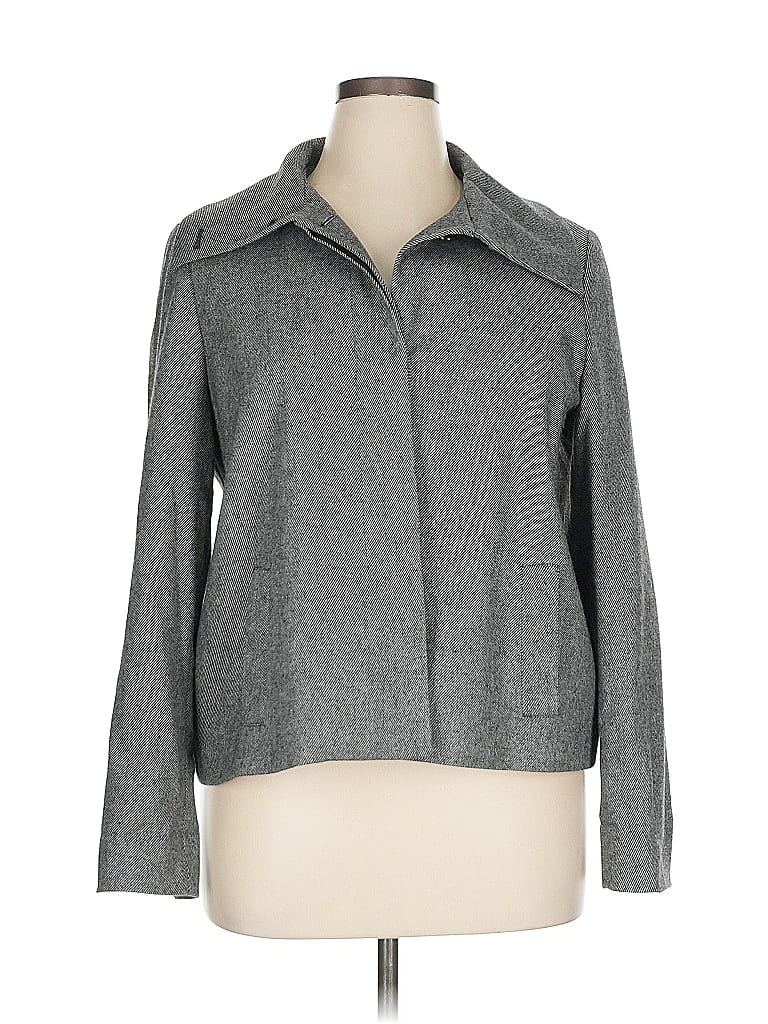 Pre-owned Talbots Jacket In Gray