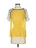 Rene Lezard 100% Polyester Yellow Short Sleeve Blouse Size EU 34 / US 4 - photo 1