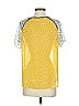 Rene Lezard 100% Polyester Yellow Short Sleeve Blouse Size EU 34 / US 4 - photo 2