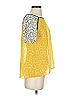 Rene Lezard 100% Polyester Yellow Short Sleeve Blouse Size EU 34 / US 4 - photo 4