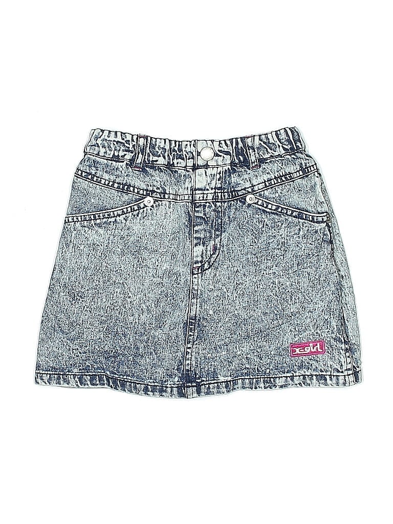 Pre-owned Assorted Brands Kids' Denim Skirt In Blue