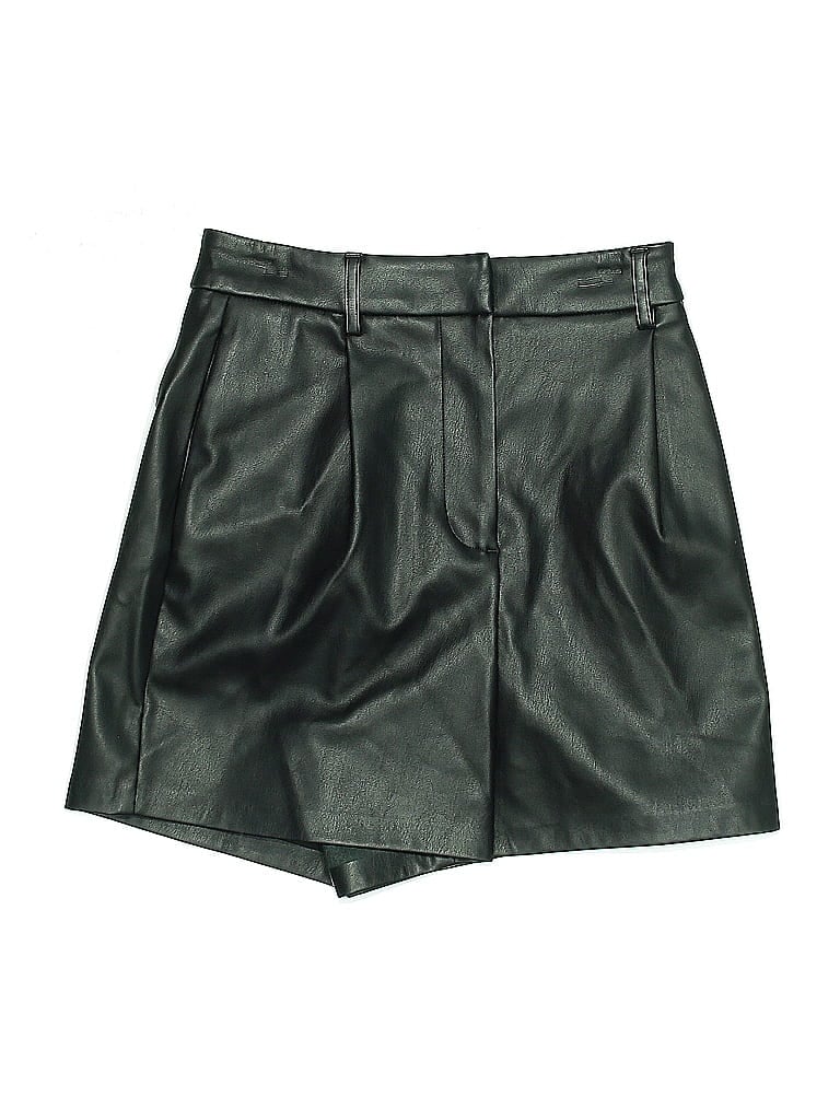 Pre-owned Edition Express Faux Leather Shorts In Black