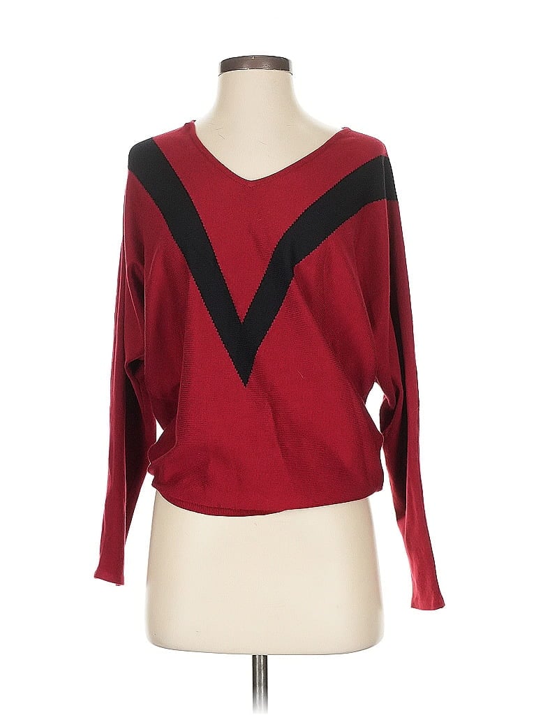 Pre-owned Premise Pullover Sweater In Red
