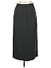 DKNY Solid Gray Black Formal Skirt Size 14 - photo 1