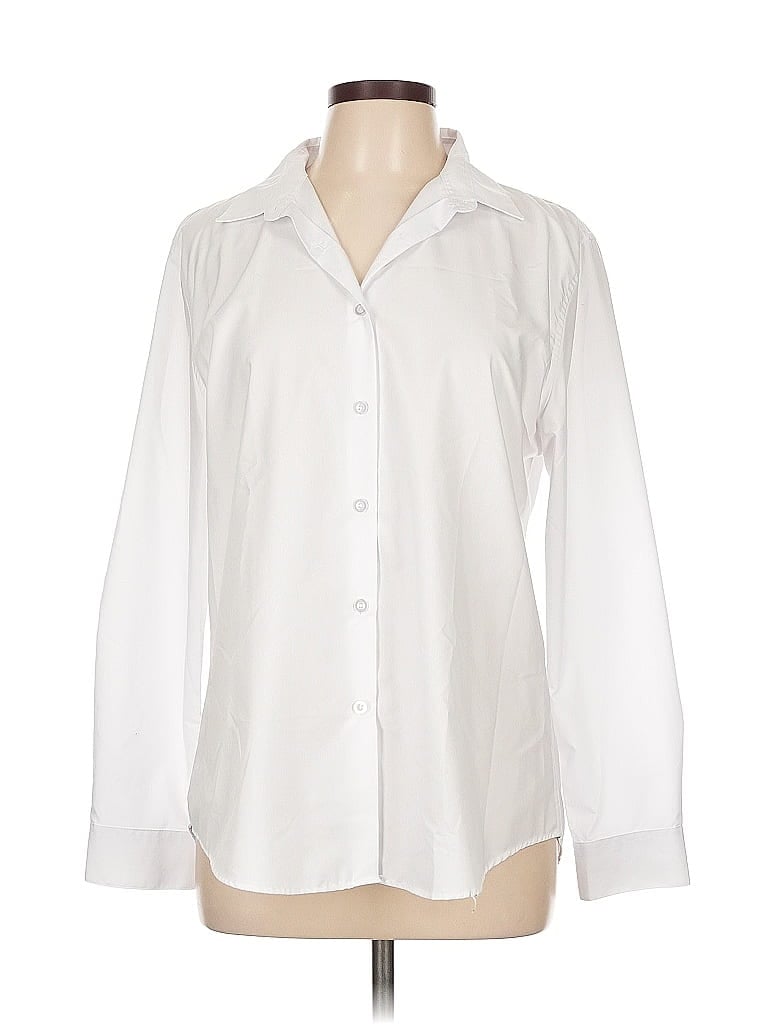 ASSORTED BRANDS Pre-owned Long Sleeve Blouse In White