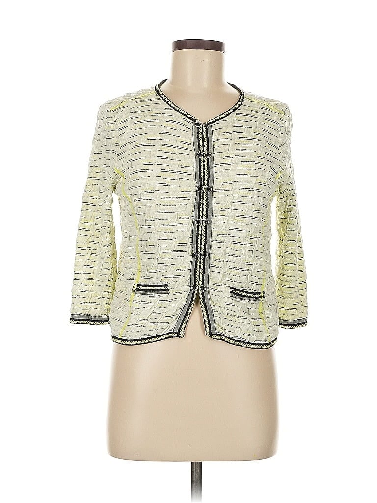 ALDOMARTINS Pre-owned 3/4 Sleeve Top White Square Neckline Tops