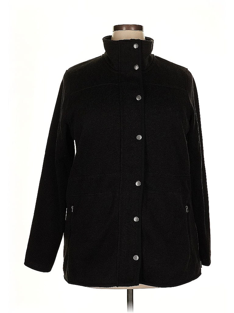 Eddie Bauer 100 Polyester Black Coat Size 2X 62 off ThredUp