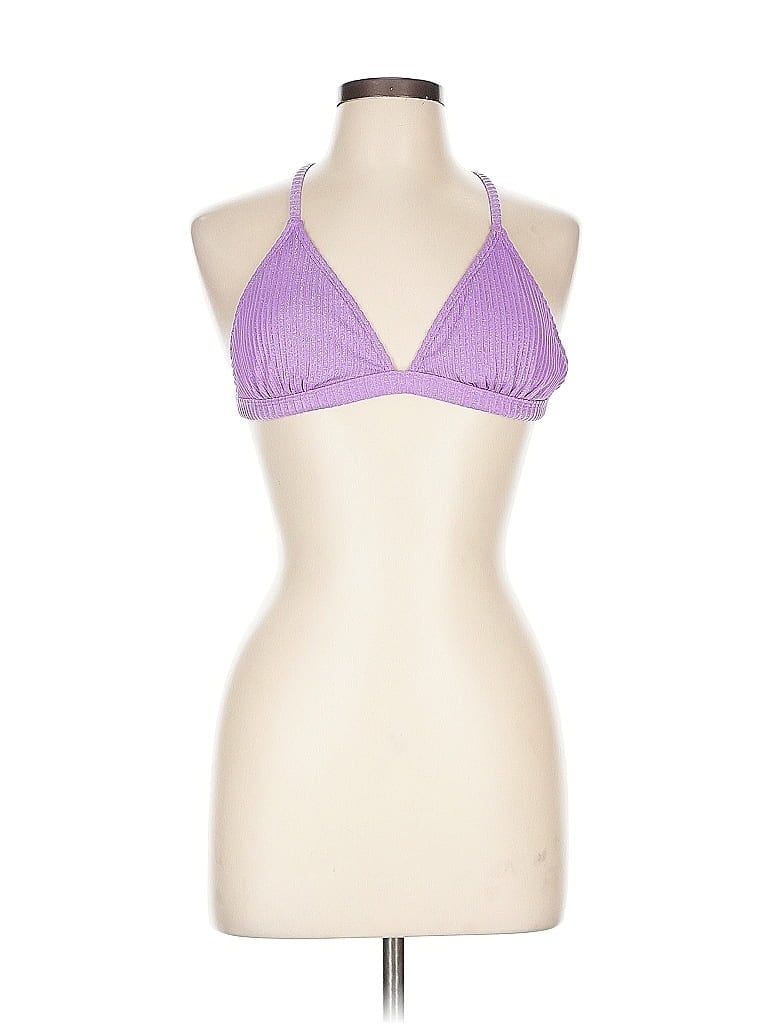 Pre-owned Xhilaration Tank Top Purple Halter Neckline Tops