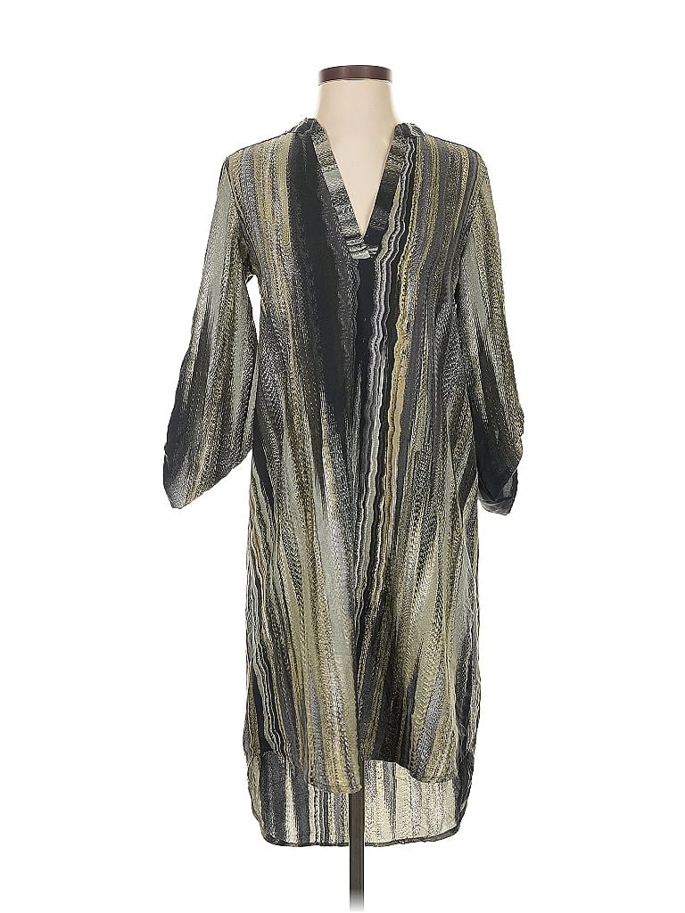 Pre-owned Final Touch Casual Dress In Gray