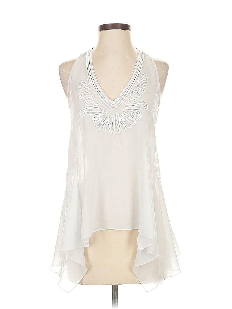 Pre-owned Ya Los Angeles Sleeveless Blouse In White