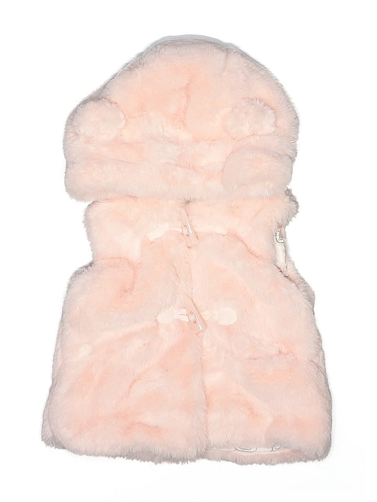 Pre-owned Catherine Malandrino Babies' Faux Fur Vest In Pink