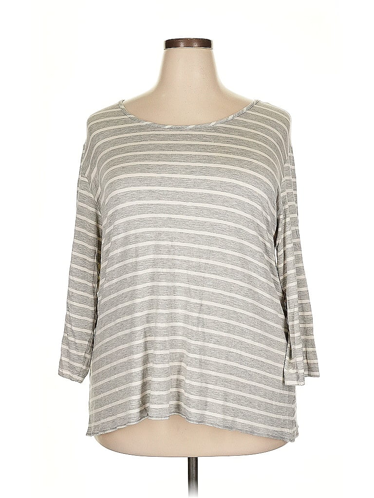 Pre-owned New Directions 3/4 Sleeve T-shirt In Gray