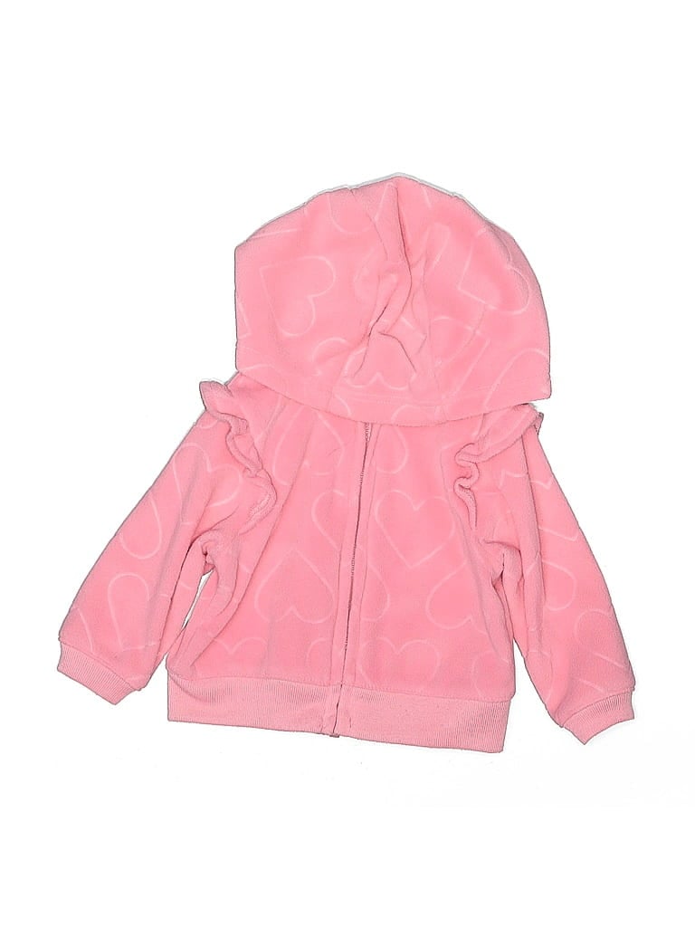 Pre-owned Carter's Babies' Zip Up Hoodie In Pink