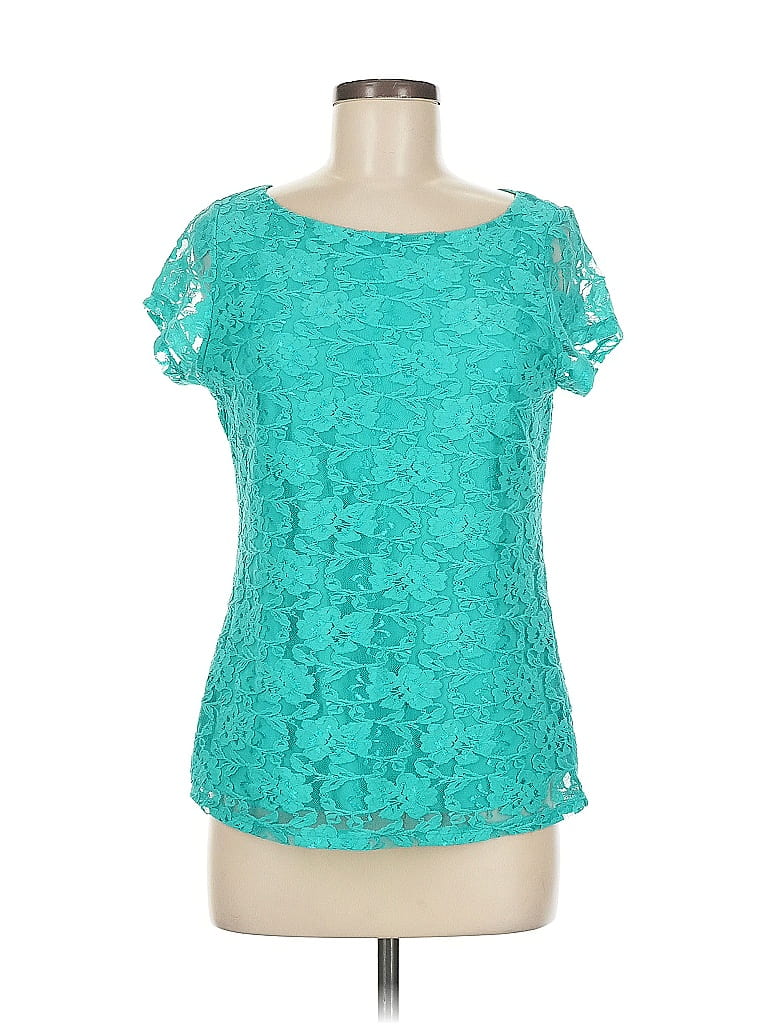 Click to view more detailed imagery on our partner's website Pre-owned Fever Short Sleeve Blouse In Blue