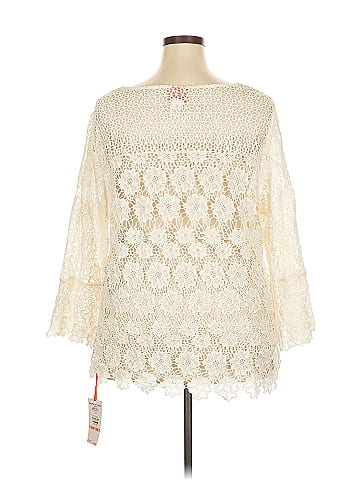 Hearts of Palm Woman 3/4 Sleeve Blouse (view 2)