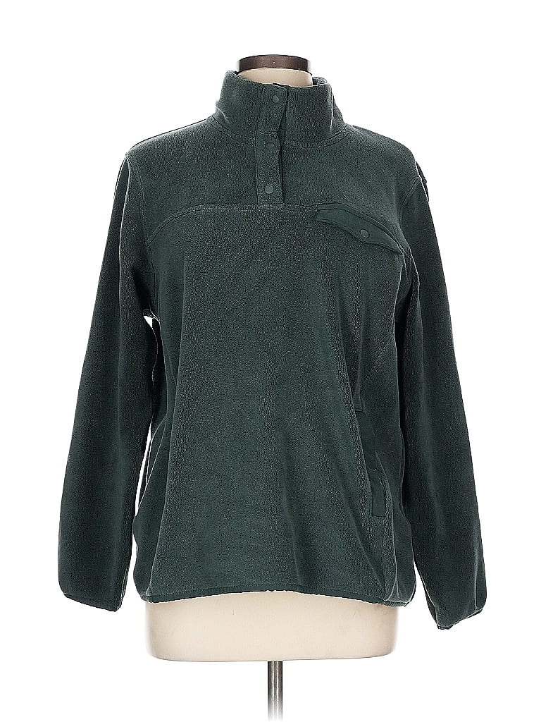 Pre-owned 32 Degrees Fleece Jacket In Green
