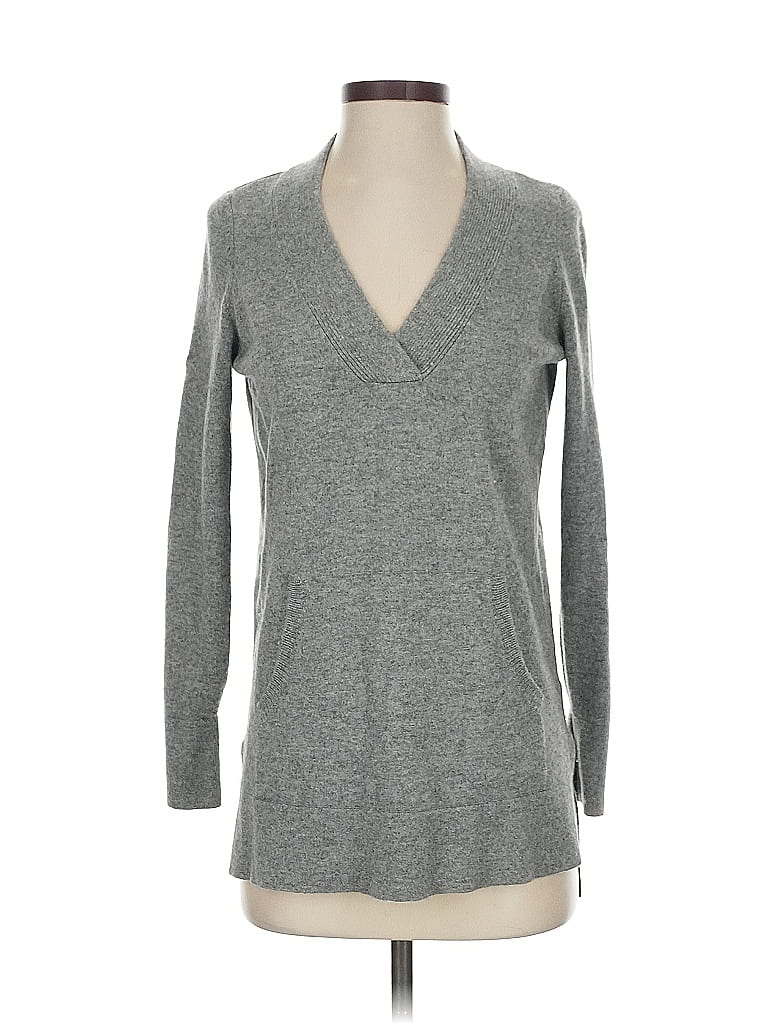 Pre-owned Cynthia Rowley Tjx Cashmere Pullover Sweater In Gray