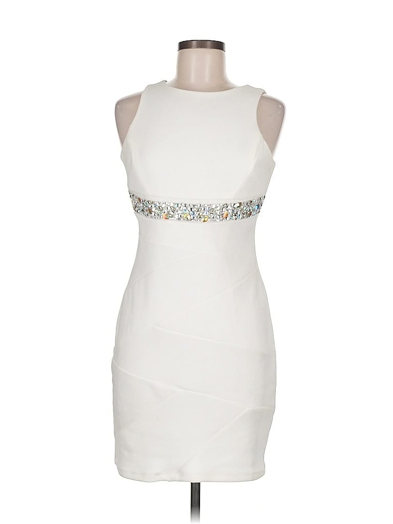 Pre-owned Honey And Rosie Cocktail Dress In White
