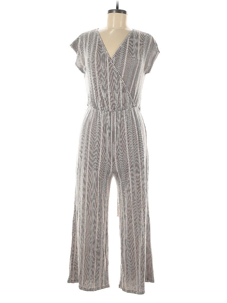 CAUTION TO THE WIND Pre-owned Jumpsuit In Silver