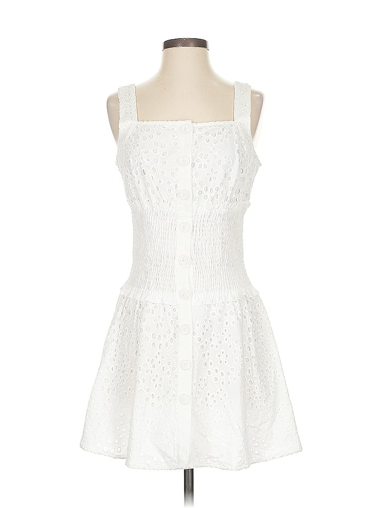 Pre-owned Kendall & Kylie Cocktail Dress In White