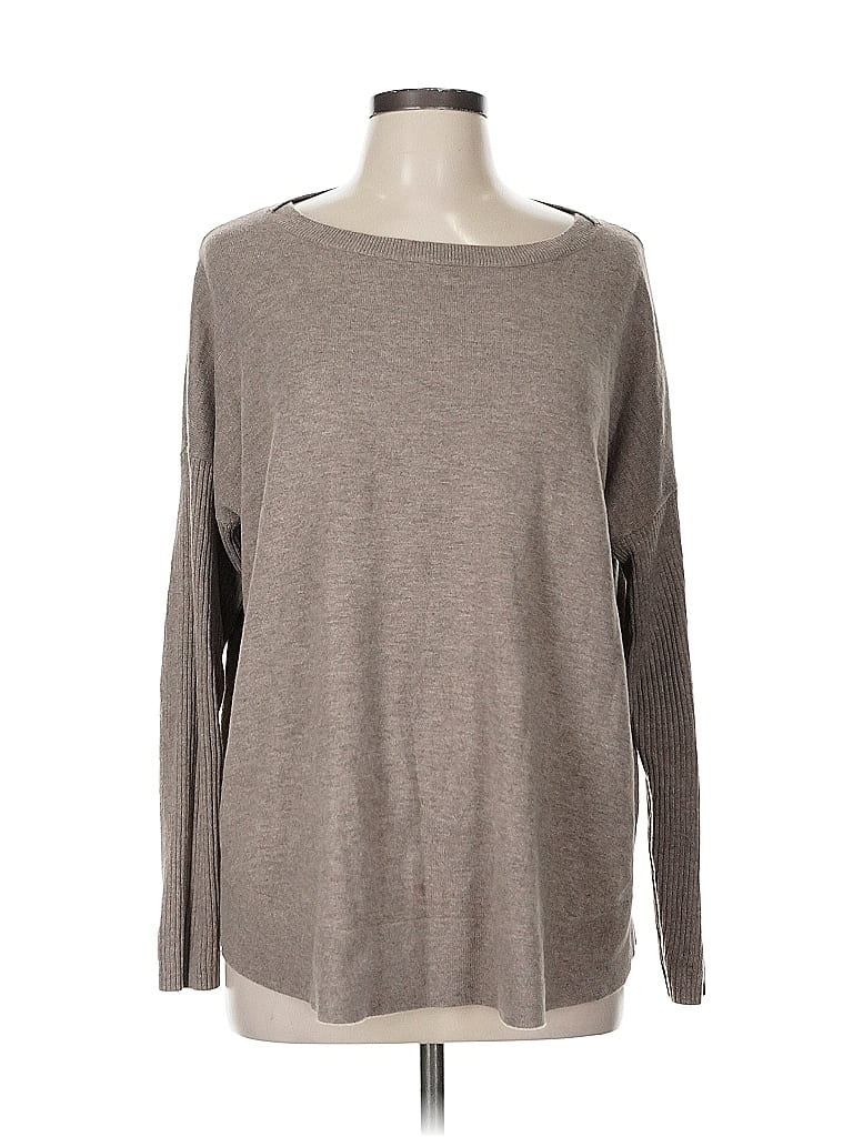 Pre-owned Ann Taylor Loft Pullover Sweater In Gray