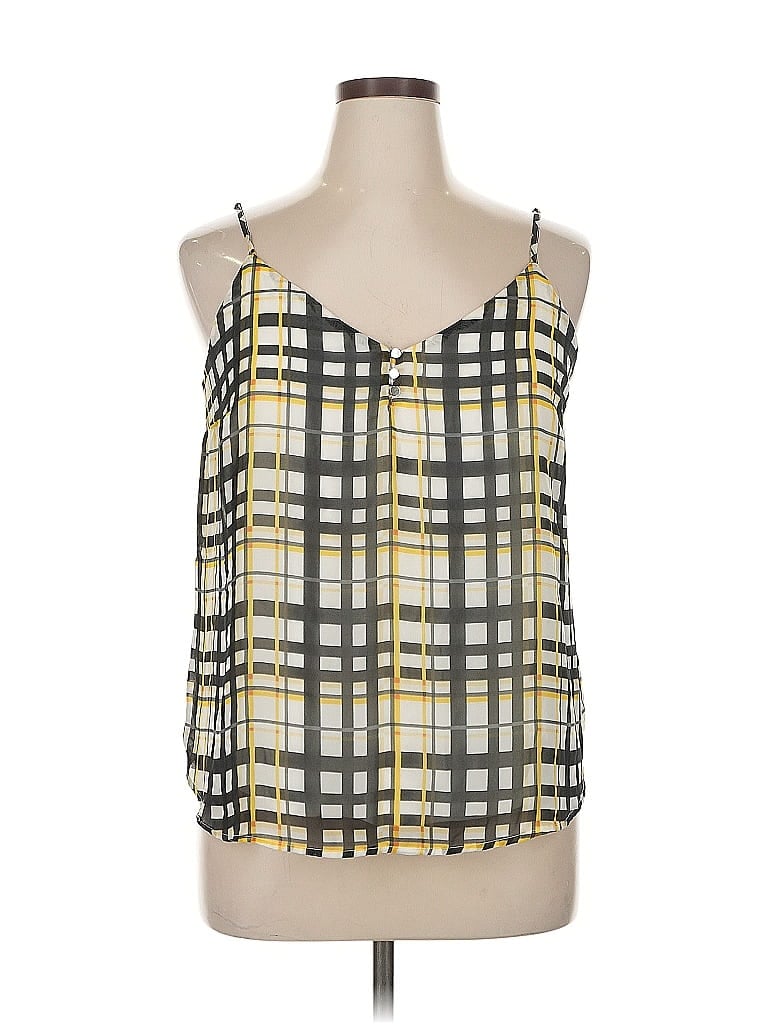 NY & C Pre-owned Sleeveless Blouse In Yellow