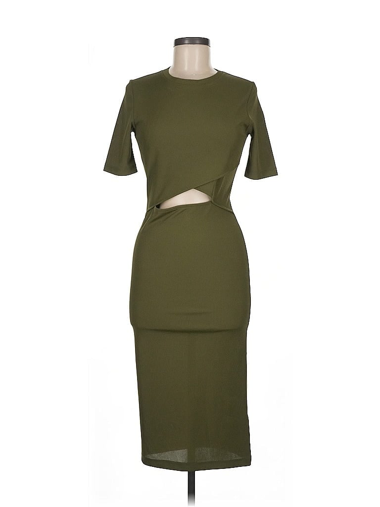 Pre-owned Unbranded Casual Dress In Green