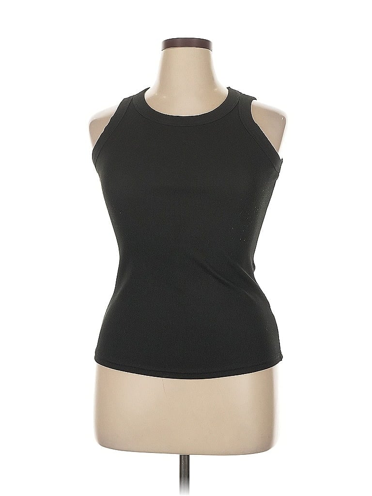 Pre-owned Unbranded Sleeveless T-shirt In Black