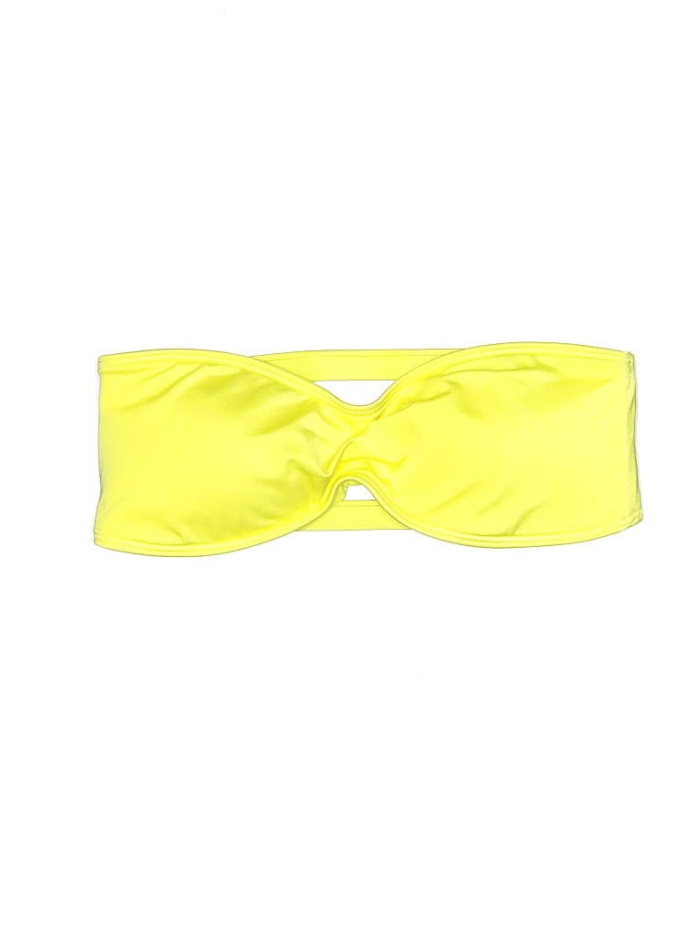 Pre-owned Vince Camuto Swimsuit Top Yellow Swimwear