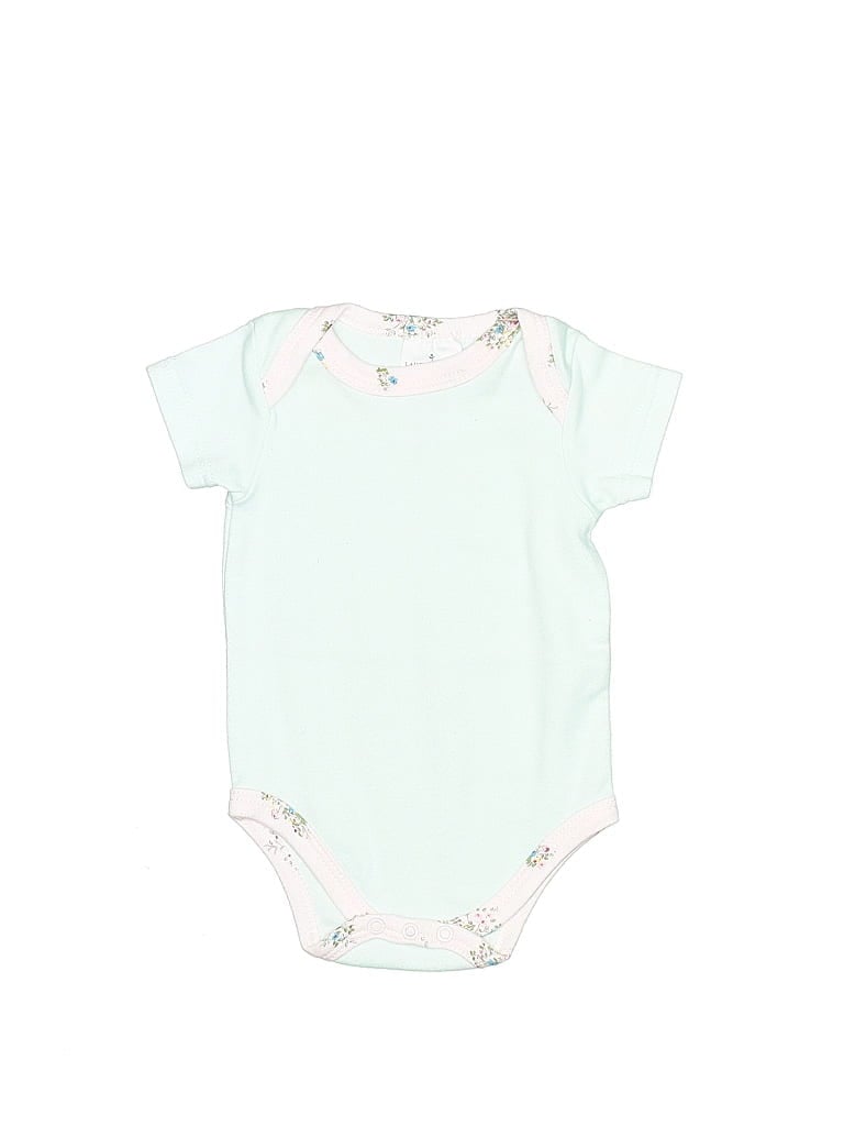Click to view more detailed imagery on our partner's website Pre-owned Laura Ashley Babies' Short Sleeve Onesie In Blue