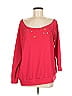 Torrid Hearts Red Pink Pullover Sweater Size Med Plus (00) - photo 1