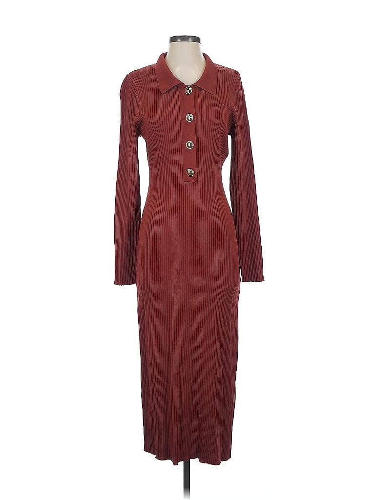 Click to view more detailed imagery on our partner's website Pre-owned Good American Casual Dress In Burgundy