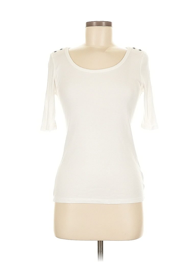 GAP OUTLET Pre-owned 3/4 Sleeve T-shirt In White