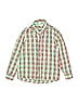 Lulu Bebe Checkered-gingham Green Long Sleeve Button-Down Shirt Size 8 - photo 1