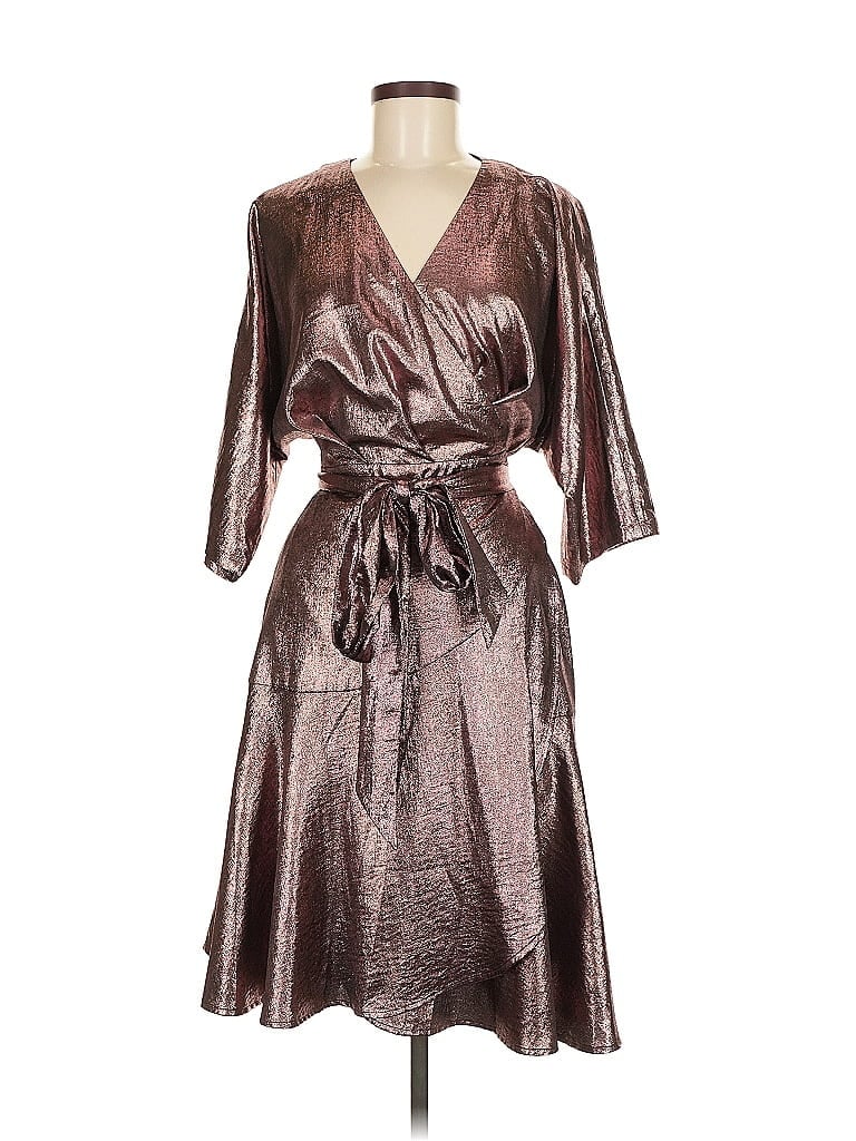 Pre-owned E3 By Etcetera Cocktail Dress In Brown