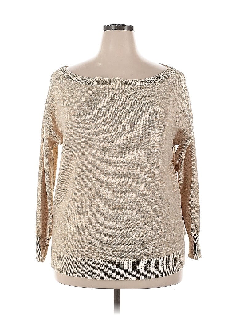Pre-owned Shein Curve Pullover Sweater In White