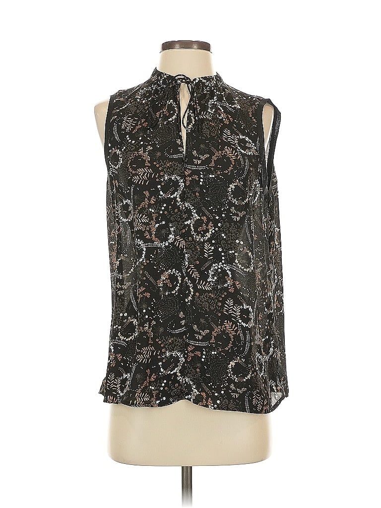 Pre-owned Joe Fresh Sleeveless Blouse In Black
