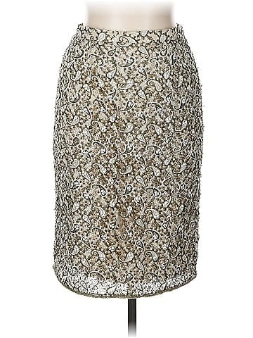 Adrianna Papell Silk Skirt (view 1)