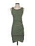Leith Solid Green Casual Dress Size XS - photo 1
