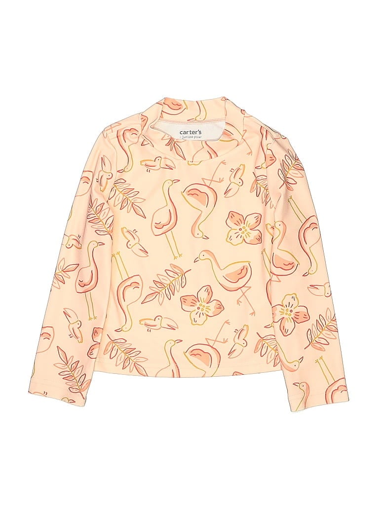 Click to view more detailed imagery on our partner's website Pre-owned Carter's Kids' Long Sleeve Blouse In Orange