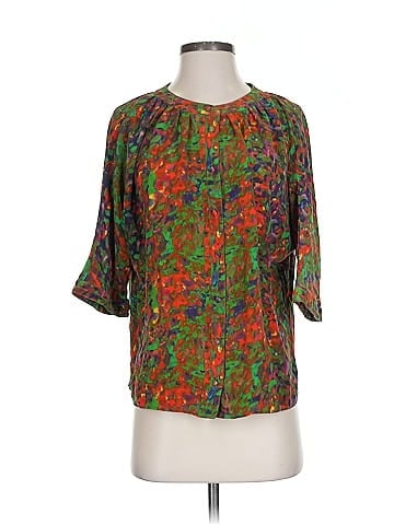By Smith 3/4 Sleeve Silk Top (view 1)