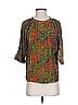 By Smith 100% Silk Green 3/4 Sleeve Silk Top Size XS - photo 1