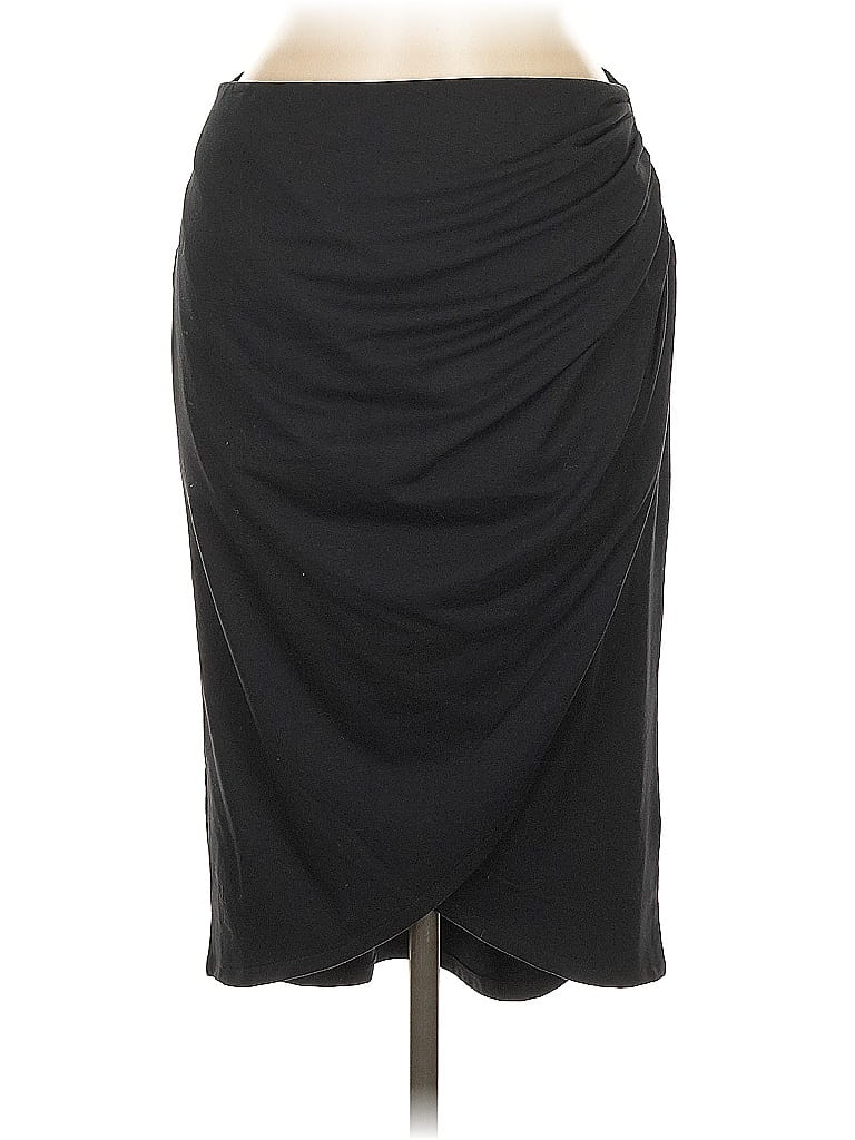 Pre-owned Open Edit Formal Skirt In Black