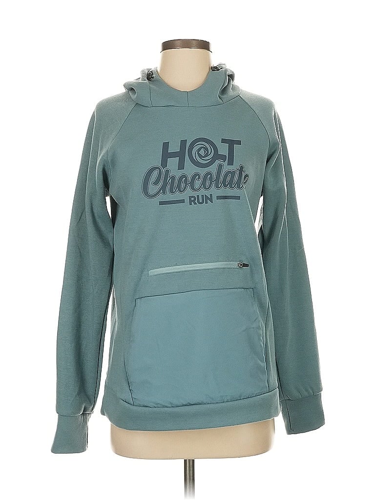 Pre-owned Assorted Brands Pullover Hoodie In Blue